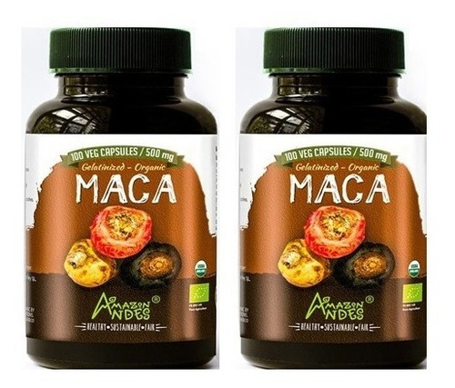 Gelatinizada 3 En 1 (maca Peruano Maca) 2 Frasco De 100 C/u