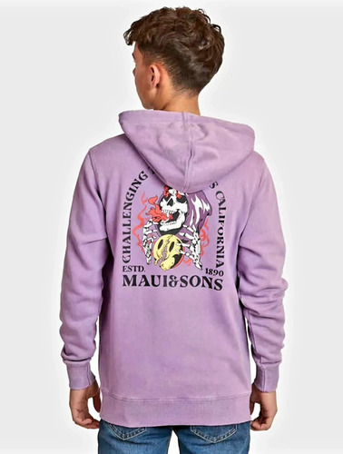 Polerón Maui And Sons Juvenil Talla 16 Color Morado 098890