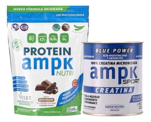 Combo Ampk Proteina Sabor Chocolate + Ampk Creatina