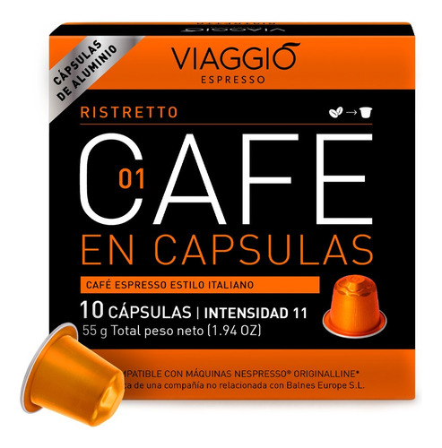 Cafe En Capsulas Viaggio Espresso Ristretto