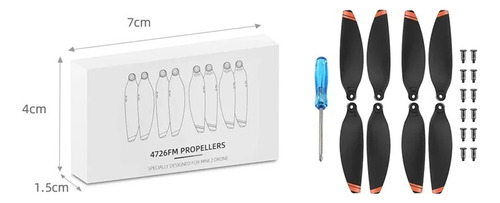2 Pares Drones Palas De Hélices For Dji Mini 2/se/4k Rc-n1