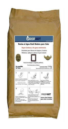 Resina Simil Madera Al Agua Para Colar En Moldes X 5 Kg