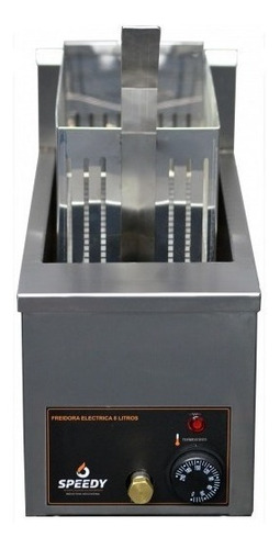 Imagen 1 de 2 de Freidora industrial Speedy 1060 8L acero inoxidable 220V