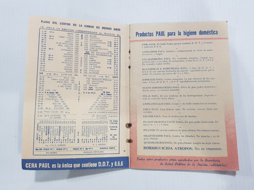 Imagen 5 de 9 de Antiguo Almanaque De Bolsillo 1951 Ceras Paul Mag 58835