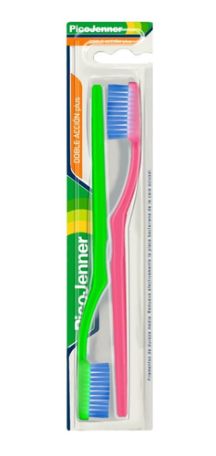Cepillo Dental Pico Jenner Doble Accion Plus X2