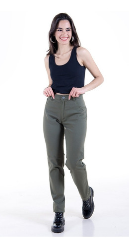 Pantalon Dama Gabardina Liviano Polo Club - Verde 