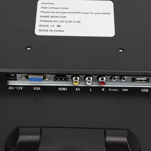 Monitor Led A Color De 17 Pulgadas Vga Hd Multimedia Av Bnc