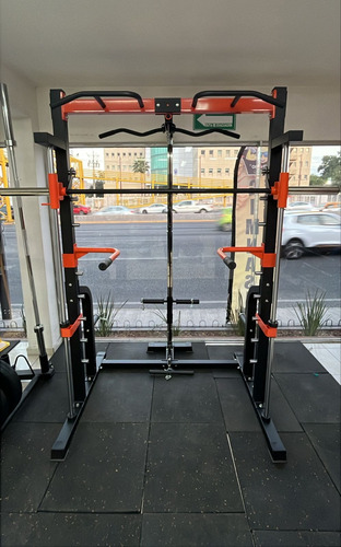Aparato Smith Con Polea Alta Y Baja Multifuncional Gym
