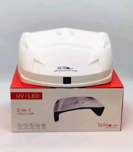 Cabina Uñas 45w Uv-led Con Sensor Automatico Manicuria Gel Color Rosa O Blanco Segun Stock