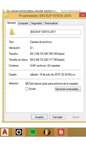 Remato-backup De Uso Actualizado Hasta 2017 - Dj-edit 70 Gb