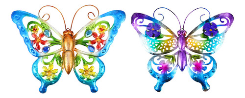 Colgante Decorativo Con Forma De Mariposa Pintada, Vintage,