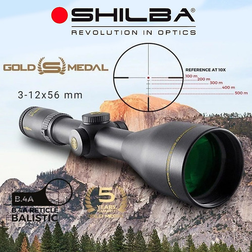 Imagen 4 de 10 de Mira Telescopica Shilba Gold Medal 3-12x56 Ir Luz Tubo De 30