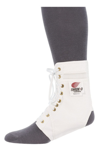 Swede-o Ankle Lok Tobillera, Blanco - Mediano