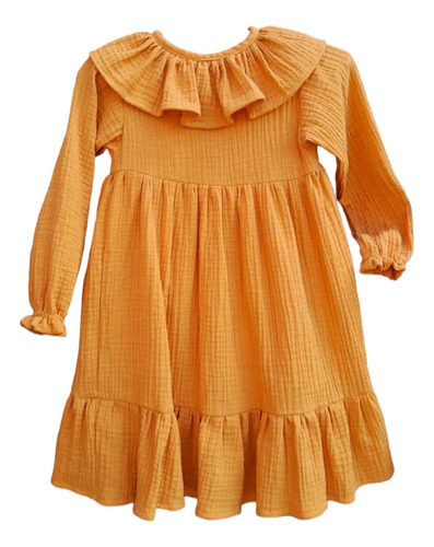 Vestido Tiki Muselina Niña Infantil Talles 1 Al 10