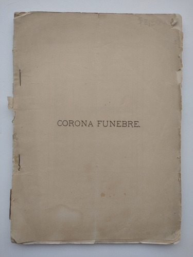 Libro Antiguo - Corona Fúnebre 1904