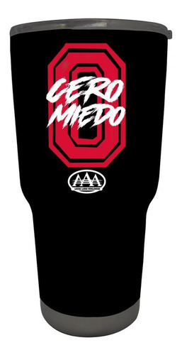 Vaso Térmico Termo Lucha Libre Aaa 30 Oz Pentagón Jr Od76770 Color Negro