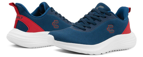 Tenis Charly Deportivos Sport Textil Para Caballero Marino
