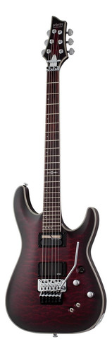 Guitarra eléctrica Schecter Platinum Series C-1 FR S de caoba crimson red burst satin con diapasón de palo de rosa