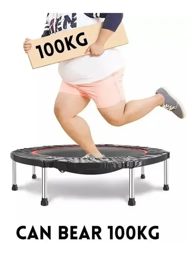 Trampolín Fitness Plegable Con Reposabrazos Ajustable – 28 Muelles, 6 Ventosas, Máx. 150 Kg, Para Interior Y Jardín