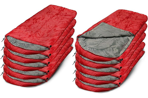Paquete De 10 Sacos De Dormir Ligeros Para Acampar 3 Equipos