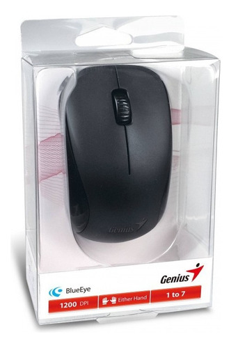 Mouse Inalámbrico Blueeye Genius Nx-7000 1200dpi Wireless Bk