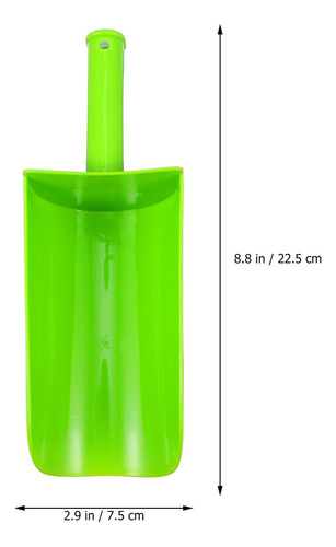 - 4 Palas De Arena Con Mango Corto, Cuchara, Juguete De