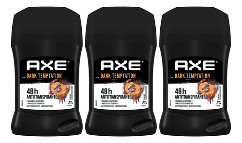3 Antitranspirante En Barra Axe Dark Temptation 45g