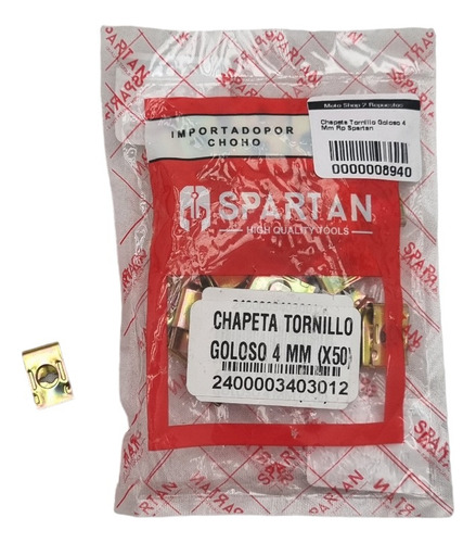 Chapeta Tornillo Goloso 4 Mm Spartan