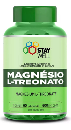 Magnesio L-treonato Puro Original - 60 Cápsulas 600mg