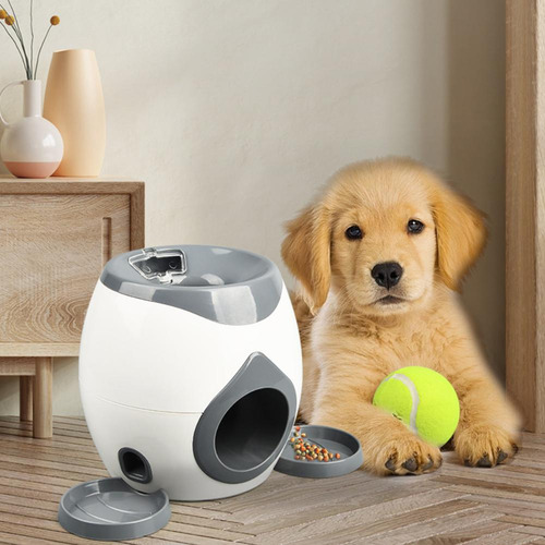1 Máquina De Tenis Interactiva Para Perros, 2 Pelotas Y 1 Cu