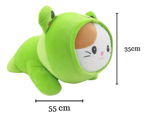 Peluche Para Regalar Grande Animalitos Suaves Smoochy Pals Rana