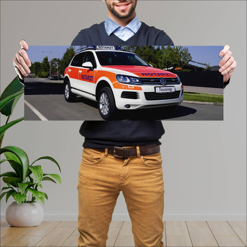 Cuadro 30x80cm Auto 2011 Volkswagen Touareg Nota 745