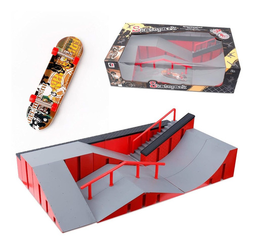 Finger Skateboard Ramp Set Fingerboard Ramps Skate Park...