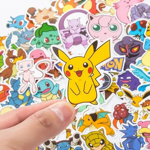 50 Stickers Autoadhesivo Pokémon Incluye Regalo Gratis