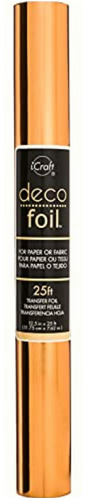 Icraft Deco Foil Value Roll, 12.5 Inches X 25 Feet, (copper)