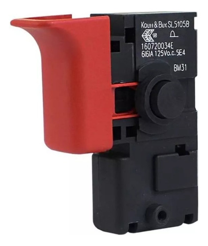 Interruptor 160720034e P/ Furadeira Bosch Gbm 10 Re Original