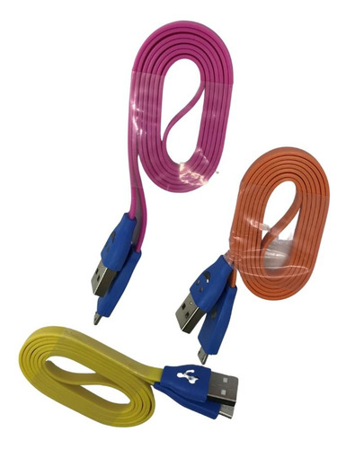 Lote 50 Cables Usb V8 Micro Uso Rudo Luces Wir-k806 Mayoreo