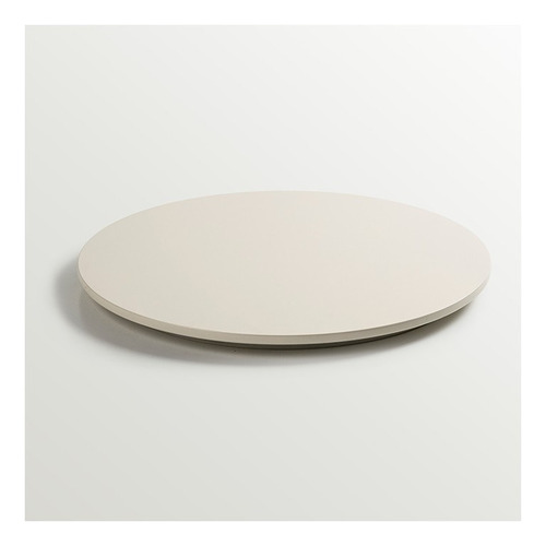 Bandeja Giratoria Mdf Laqueada 32 Cm Color Blanco Tiza