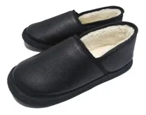 Comprar Pantuflas De Piel De Res Cerradas Acojinadas Con Envio