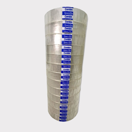 Fita Adesiva Transparente Durex Pacote C/ 13 Rolos - 18x50