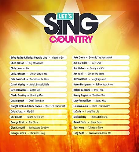 Lets Sing Country - Playstation 4 Edición Solo