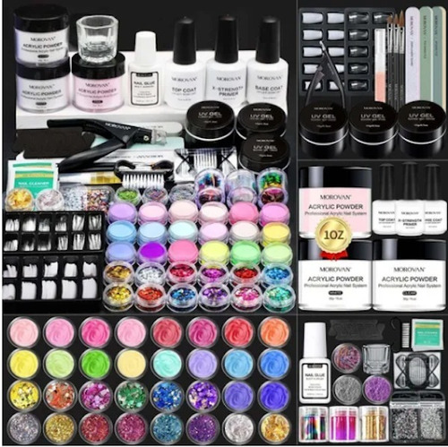 Kit De Uñas Acrílicas Morovan