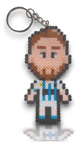 Llavero Hamma Beads Leonel Messi