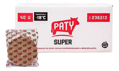 Promo Caja De Super Hamburguesas Paty X40 C/pan  