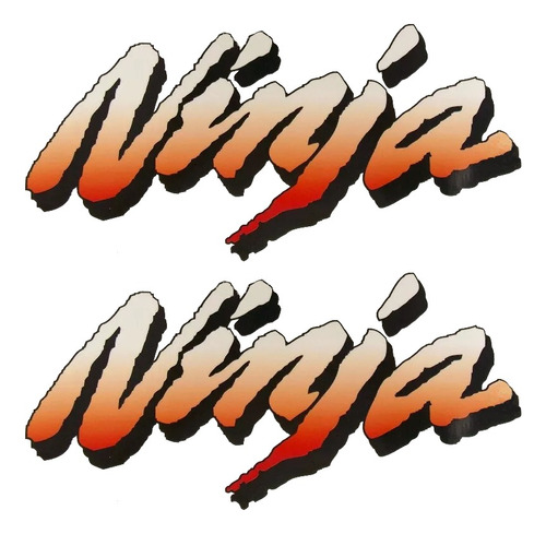 Emblema Adesivo Rabeta Tanque Kawasaki Ninja Par Kw-nin07