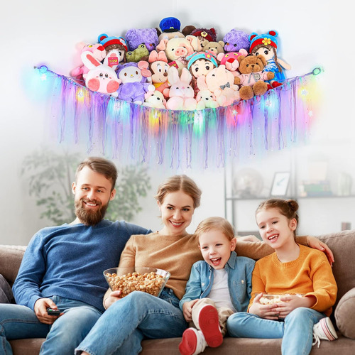 Red De Animales De Peluche O Hamaca Con Luz Led, Hamaca De J