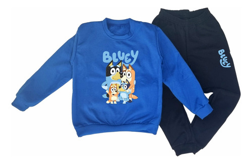 Conjunto Deportivo Niños Y Niñas Buzo Y Pantalon Bluey