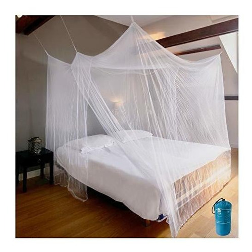 Incluso Natural Mosquitera Lujo Para Cama Dosel Tienda 2