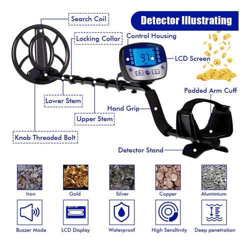 Detectores De Metales T11 Detector De Oro Profesional De