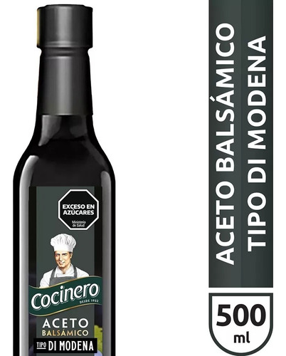 Aceto Balsamico Cocinero Tipo Di Modena 500 Ml X 3 Unidades